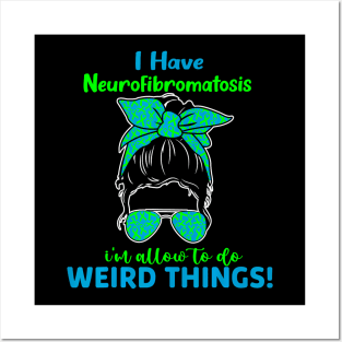 Green  Nf1 Neurofibromatosis Awareness Women NF1 Posters and Art